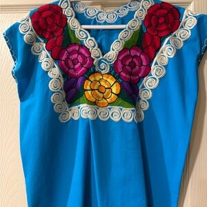 Colorful Embroidered Top